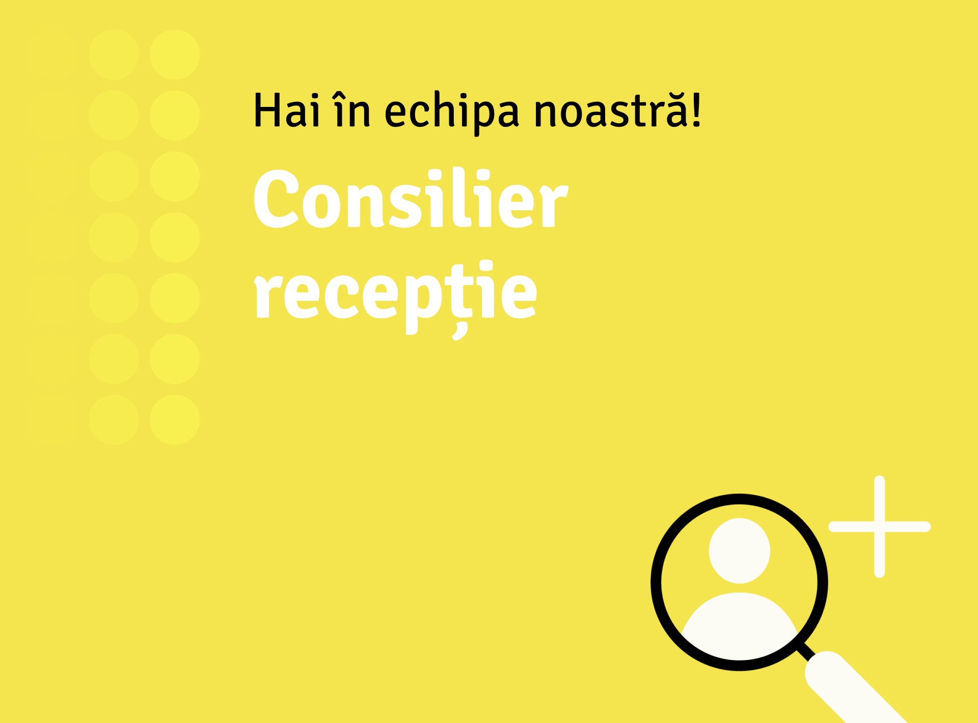 Consilier recepție